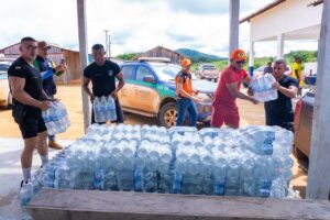 Ajuda humanitária chega às famílias isoladas em Bonfim devido às enchentes em Roraima