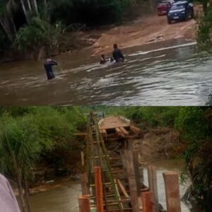 Ilhados, moradores cobram desvio em construção de ponte que dá acesso à região de Sucuba em Alto Alegre