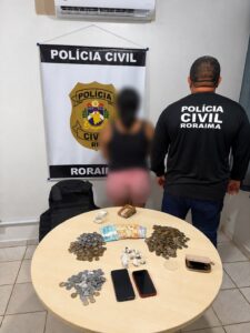 Mulher que comercializava drogas em churrasquinho é presa em flagrante em Mucajaí