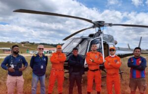 Corpo de Bombeiros resgata piloto após pouso forçado na Serra do Sol, em Roraima